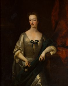 Portræt af Charlotte Lady Myddelton (1679-1731), ca. 1699-1731 (olie på lærred) af Michael (circle of) Dahl
