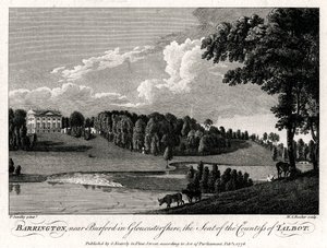 Barrington, nær Burford i Gloucestershire, sæde for grevinden af Talbot, 1776