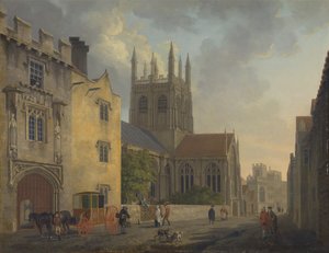 Merton College, Oxford af Michael Angelo Rooker