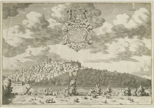 Dudley Castle: kobberpladegravering, nd [1653-1686] (tryk) af Michael Burghers