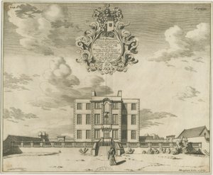 Elmhurst Hall: kobberpladegravering, nd [1653-1686] af Michael Burghers