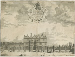 Forton - Aqualate Hall: gravering, nd [1653-1686] (tryk) af Michael Burghers