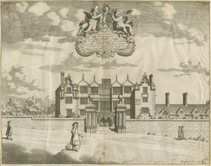 Keele Hall: kobberpladegravering, nd [1653-1686] af Michael Burghers
