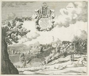 Prestwood Hall: gravering, nd [1753-1827] af Michael Burghers