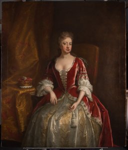 Portræt af Lady Elizabeth Percy, hustru til Charles, 6. hertug af Somerset (1667-1722) af Michael Dahl