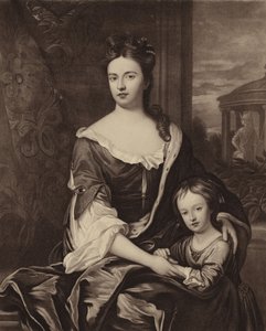 Dronning Anne og hendes søn William hertug af Gloucester