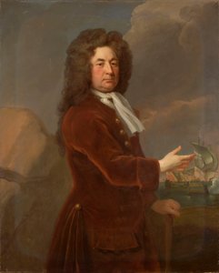Kontreadmiral Sir William Whetstone (d.1711), slutningen af det 17. til begyndelsen af det 18. århundrede (olie på lærred) af Michael Dahl