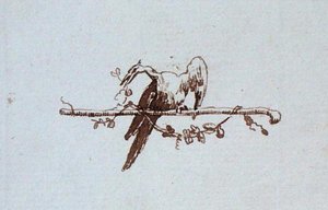 Tegning fra Michael Faradays scrapbog (pen og blæk på papir) af Michael Faraday