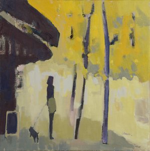 A Walk by the Seine, 2015 (olie på linned)