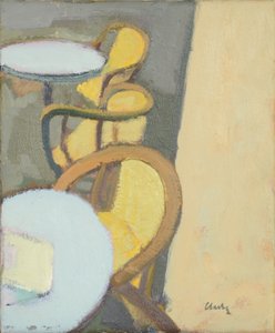 Café Table Top, 2017 (olie på linned)