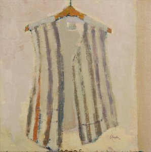 Italiensk silkevest, 2017 (olie på linned) af Michael G. Clark