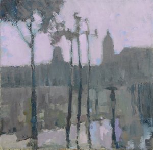 Paris in the Rain, 2016 (olie på linned)