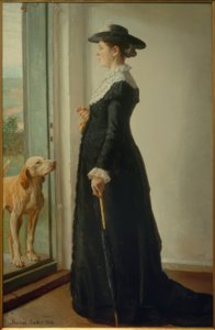 Portræt af min kone. Maleren Anna Ancher af Michael Peter Ancher