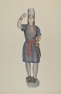 Cigarbutik indisk, ca. 1938. af Michael Riccitelli