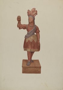 Cigarbutik indisk, ca. 1939. af Michael Riccitelli