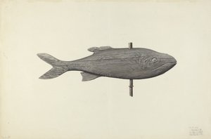 Fish Weather Vane, 1939. af Michael Riccitelli