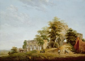 Ruinerne af Buildwas Abbey, 1770