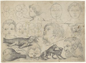 Studieark med tegningseksempler: figurer, dyr Tegningseksempler (serietitel)