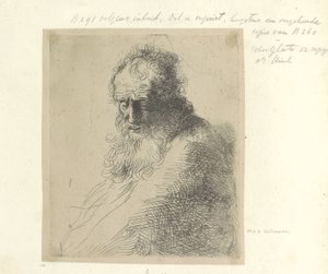 Buste van een old man met baard Samling af 85 originale tryk (serietitel) af Michael Willmann (attributed to)