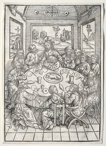 The Treasure Keeper: The Last Supper, 1491. af Michael Wolgemut