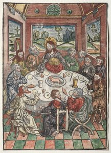 The Treasure Keeper: The Last Supper, 1491. af Michael Wolgemut