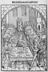 Skatkammeret eller helligdommen for godernes rigdom af frelse og evig lykke, 1491. af Michael Wolgemut