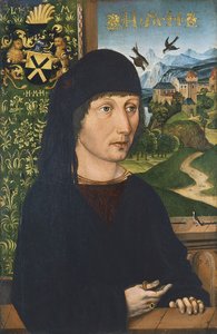 Portræt af Levinus Memminger, ca 1485 af Michael Wolgemut