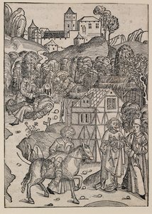 Anden del af lignelsen om den barmhjertige samaritaner, c1491 af Michael Wolgemut