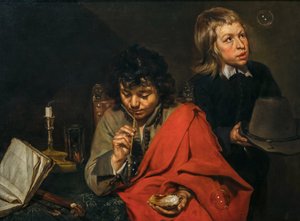 Boys Blowing Bubbles, ca. 1640