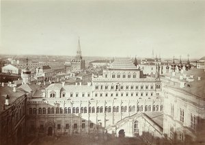 Facaden af ​​Terem-paladset i Kreml i Moskva. Albumin-billede af Michail Michailoich Panov (1836-1894) af Michail Michailovich Panov