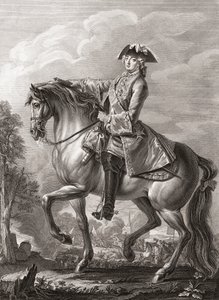 Kong Ludvig XV af Frankrig, rytterportræt.