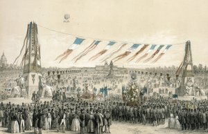 Fete de la Concorde, Paris af Michel C. and Gaildrau Jules (1816-98) Fichot