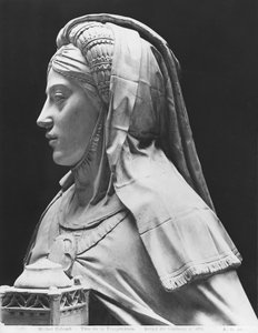 Nantes, St. Peter og St. Paul-katedralen, Graven af Frans II, Hertugen af Bretagne og Marguerite af Foix, leder af Temperance, 1502-07 (gipsstøbt af marmor)