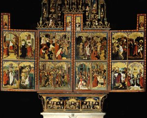 Hovedalteret i klosterkirken i Blaubeuren af Michel Erhart