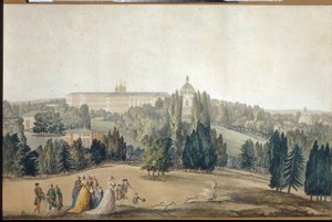 Udsigt over Tsarkoye Selo (Sankt Petersborg). Kejserinde Catherine II