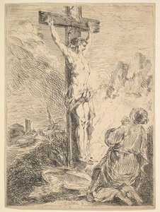 Maria Magdalene beder ved foden af korset, 1720-83.