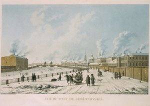 Semyonovsky-broen i Sankt Petersborg, 1813