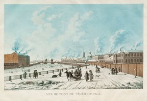 Semyonovsky-broen i Sankt Petersborg, 1813
