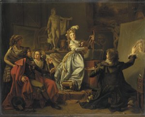 I kunstnerens atelier, ca. 1792-95