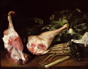 Køkkenbord, Stilleben