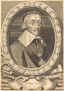 Armand Jean du Plessis, kardinal Richelieu af Michel Lasne