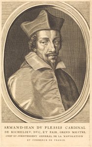 Armand Jean du Plessis, kardinal Richelieu af Michel Lasne