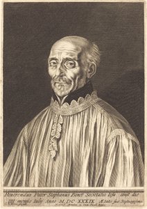 Etienne Binet af Michel Lasne after Charles Le Brun