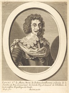 Louis Sieur af Maine af Michel Lasne after Pierre Jean Mariette