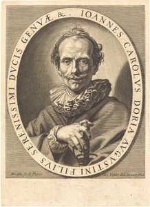Jean Charles Doria af Michel Lasne after Simon Vouet