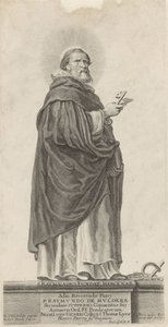 Den hellige Raymond van Peñafort St. Raymond Founds. lejesoldat (titel på objekt) af Michel Natalis