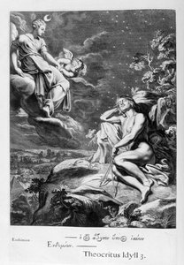 Månen og Endymion, 1655 af Michel de Marolles
