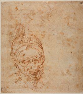 Orientalsk hovedstudie af Michelangelo (after) Buonarroti