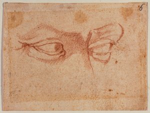 Undersøgelse af øjne af Michelangelo (after) Buonarroti