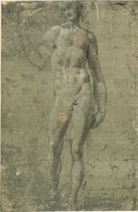 Bacchus (recto); Arkitektoniske skitser (verso) af Michelangelo Buonarroti